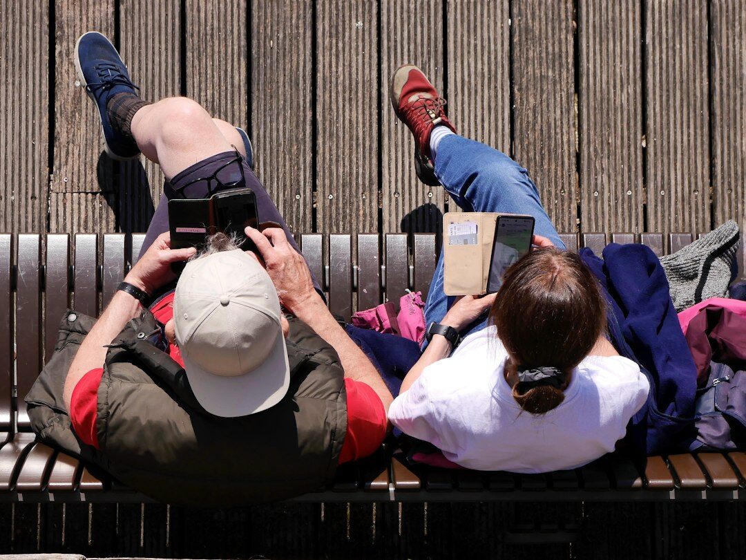 people scrolling on smartphones