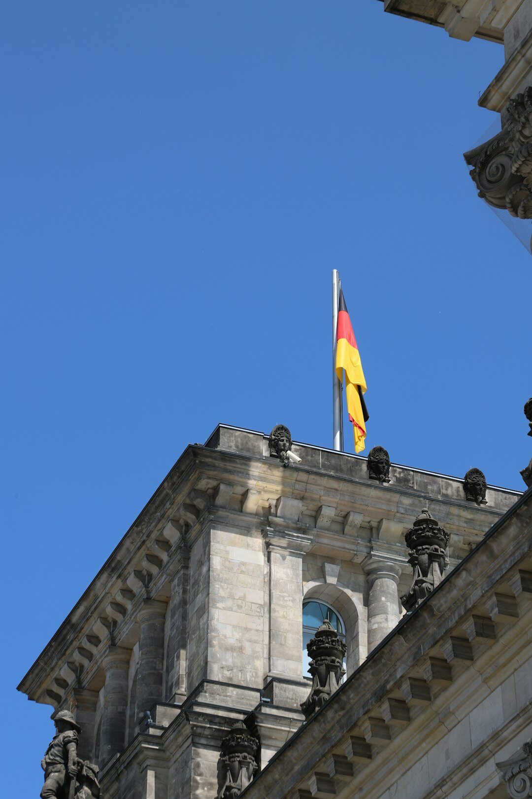 german flag with eu symbols
